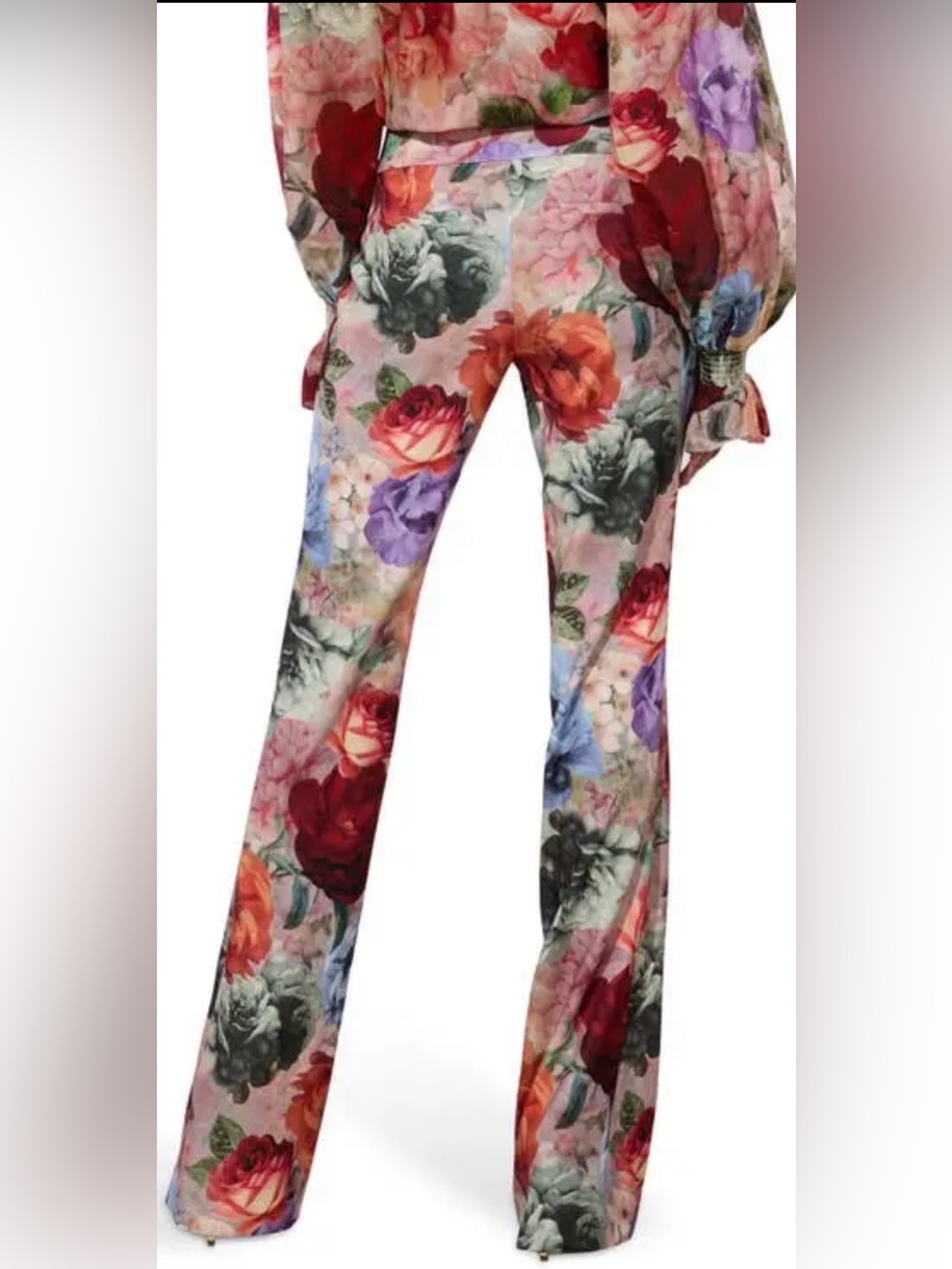 Alice + Olivia Olivia Floral Bootcut Crepe Pants - Picture 2 of 11